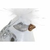 Figurine Décorative DKD Home Decor Blanc Argenté Résine Oiseau Romantique 15 x 9 x 12 cm