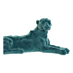 Figurine Décorative DKD Home Decor Vert Rose Résine Flocage Lion 26,5 x 9 x 11 cm