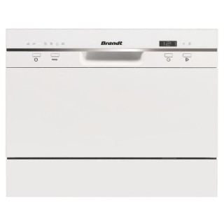 Lave-vaisselle compact pose libre BRANDT DFC6519W - Induction - 6 couv