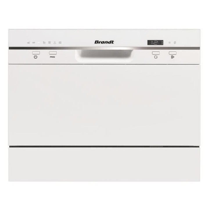 Lave-vaisselle compact pose libre BRANDT DFC6519W - Induction - 6 couv