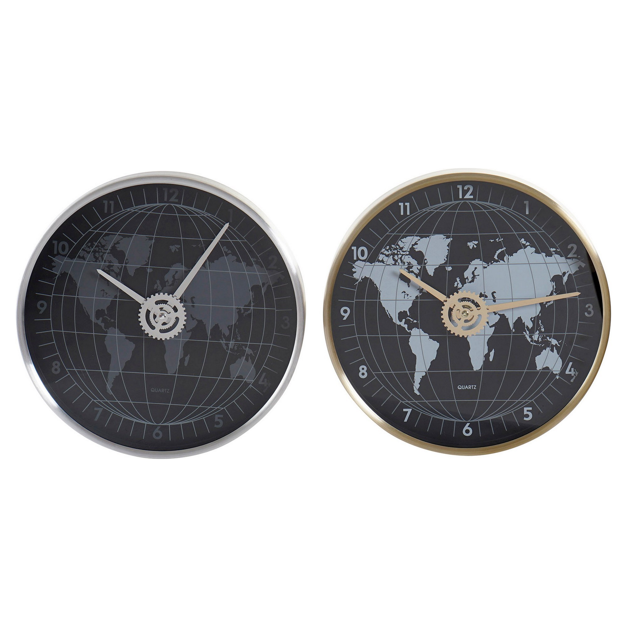 /290297/horloge-murale-dkd-home-decor-noir-dore-argente-aluminium-verre-mappemonde-30-x-4-3-x-30-cm-2-unites.jpg