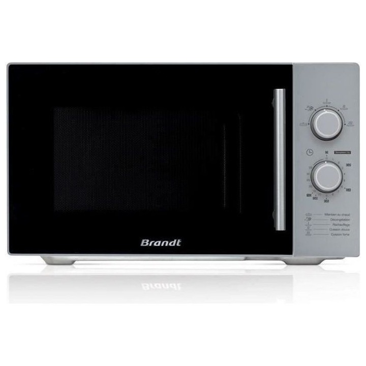 Micro-ondes monofonction pose libre BRANDT SM 2602S silver - 26 L - 90