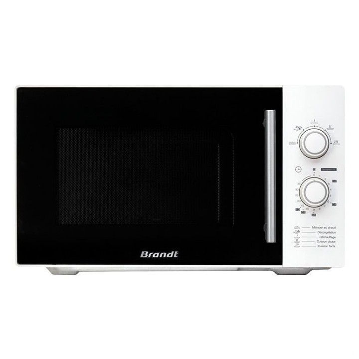 Micro-ondes pose libre monofonction BRANDT SM2602W - Blanc - 26 L