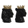 Figurine Décorative DKD Home Decor 27,5 x 23,5 x 33 cm Noir Doré Résine Colonial Animal