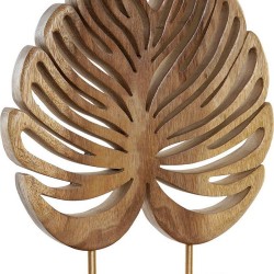 Figurine Décorative DKD Home Decor Bois Volet Naturel (30 x 10 x 38 cm)