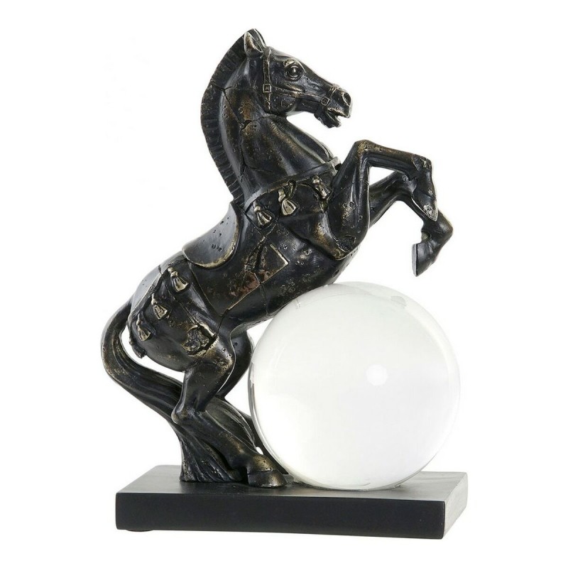 Figurine Décorative DKD Home Decor Résine Verre Cheval (20 x 11 x 26 cm)