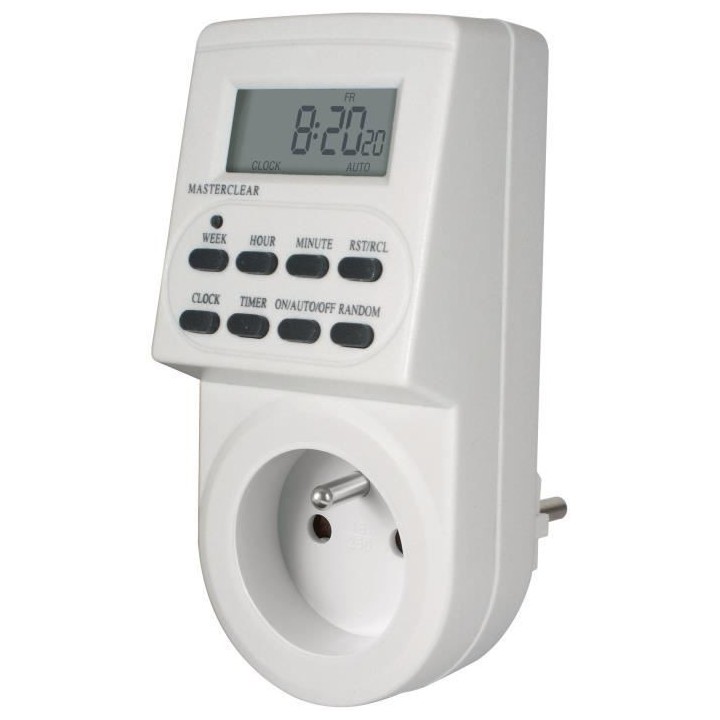 Brennenstuhl Programmateur digital hebdomadaire 10 programmes (cycle 7