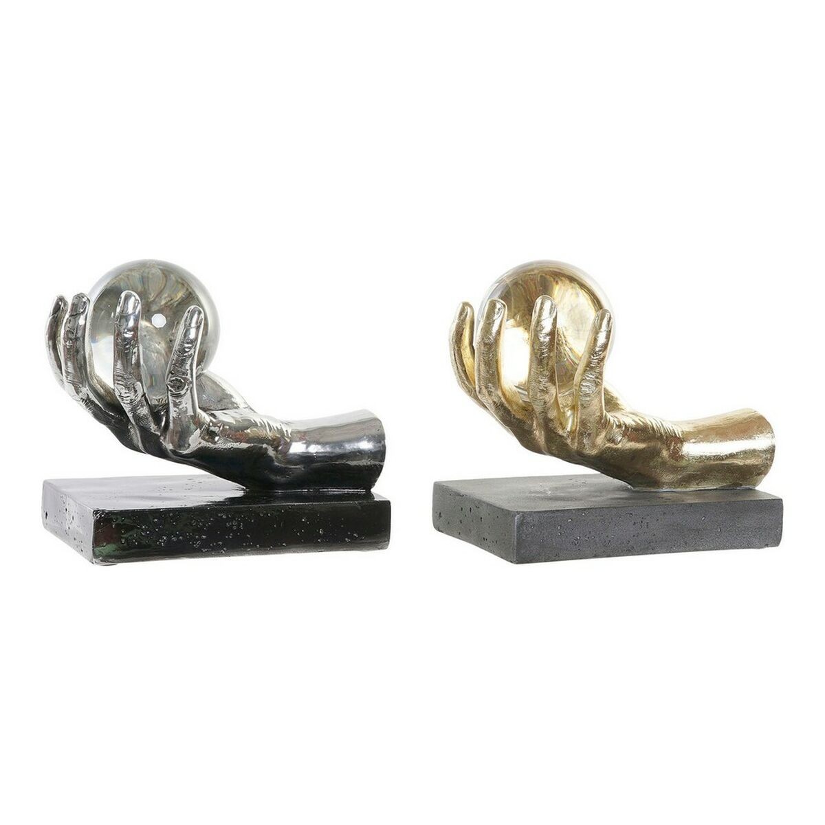 /autres-articles-de-decoration/89289-figurine-decorative-dkd-home-decor-verre-argente-dore-resine-main-20-x-14-x-18-cm-8424001812400.html