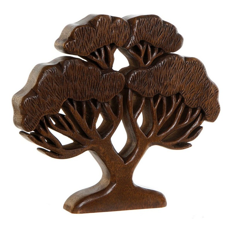 Figurine Décorative DKD Home Decor Bois d'acacia Arbre (1 pcs) (35 x 4 x 31 cm)