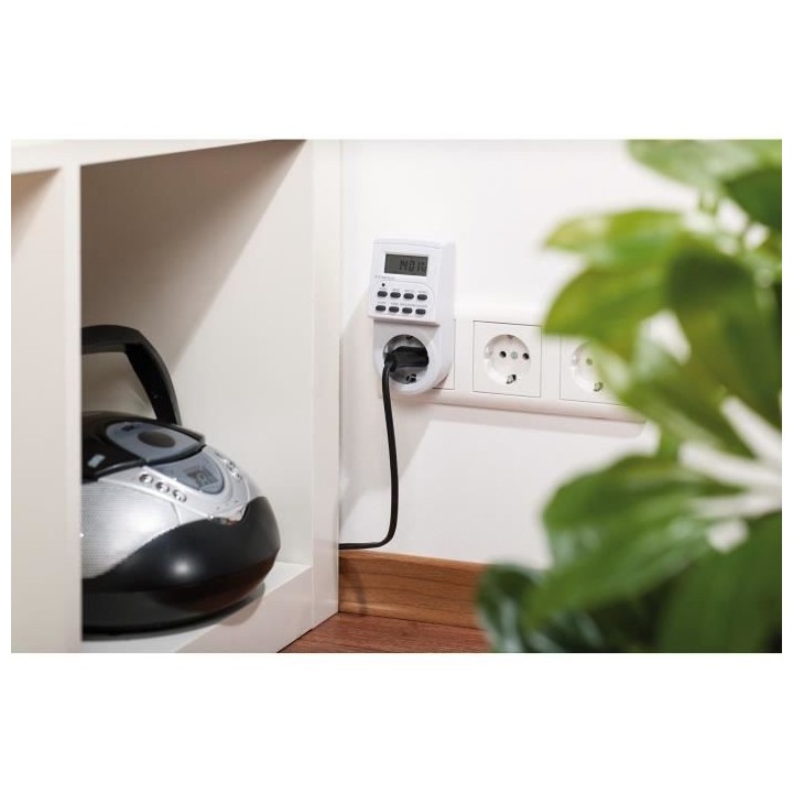 Brennenstuhl Programmateur digital hebdomadaire 10 programmes (cycle 7