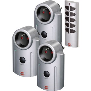 Brennenstuhl Set de prises télécommandées Primera-Line - 3 prises p