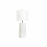 Lampe de bureau DKD Home Decor Blanc Polyester Métal Marbre 220 V 50 W (33 x 33 x 65 cm)