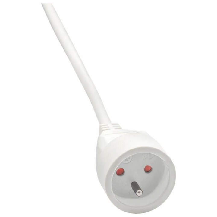 Brennenstuhl Rallonge 2m de câble avec fiche plate (utilisation en in