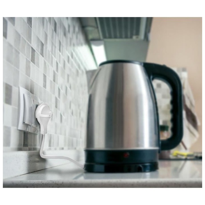 Brennenstuhl Rallonge 2m de câble avec fiche plate (utilisation en in