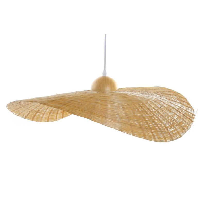 Suspension DKD Home Decor 70 x 70 x 10 cm Naturel 220 V 40 W Chapeau