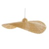 Suspension DKD Home Decor 70 x 70 x 10 cm Naturel 220 V 40 W Chapeau