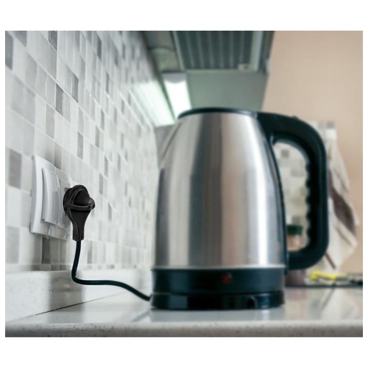 Brennenstuhl Rallonge 5m de câble avec fiche plate et prise double (u