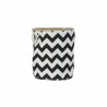 Panier DKD Home Decor 8424001855759 38 x 38 x 45 cm Noir Polyester Zigzag Blanc Moderne Jute