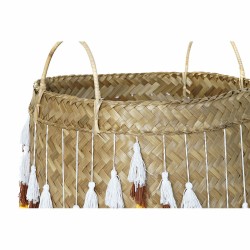 Set de basket DKD Home Decor Bambou Bali Frange (3 pcs)