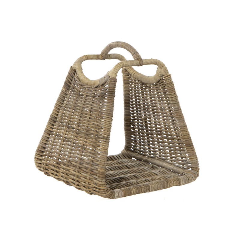 Support pour bois de chauffage DKD Home Decor Rotin Cottage (49 x 44 x 53 cm)