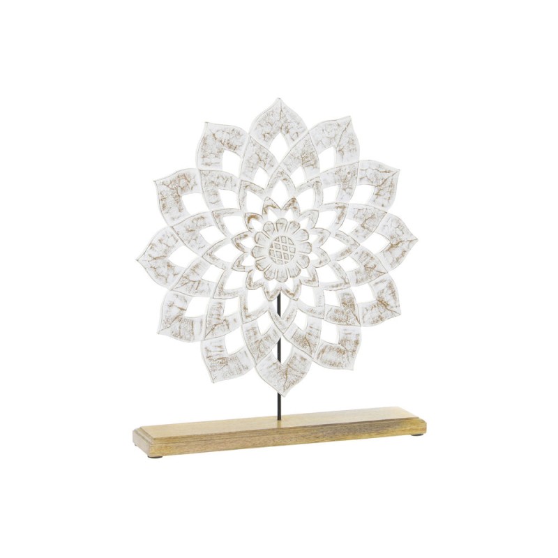 Figurine Décorative DKD Home Decor 40 x 9 x 47 cm 40 x 9 x 45 cm Marron Blanc Mandala