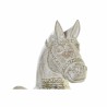 Figurine Décorative DKD Home Decor 8424001847884 Cheval Finition vieillie Doré Blanc Fer Bois d'albassia (42 x 22 x 49 cm)