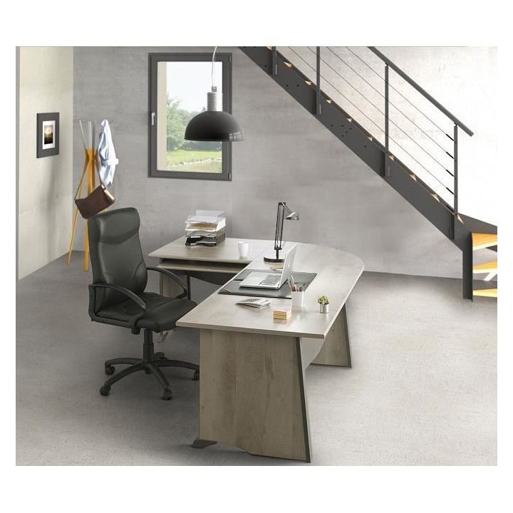 GAMI Bureau d'angle - Décor bois - SALSA