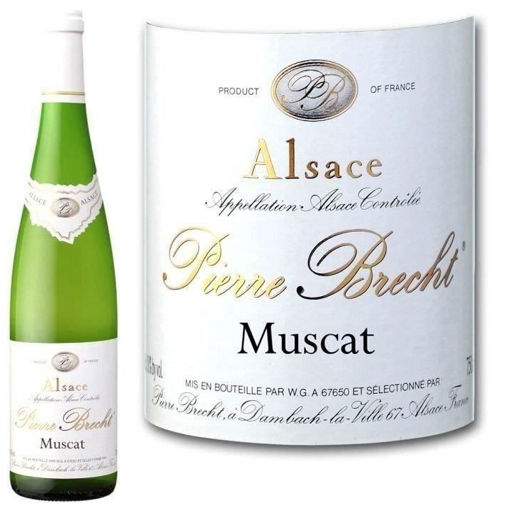 Pierre Brecht Muscat - Vin blanc d'Alsace