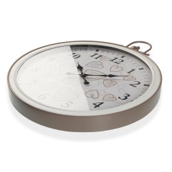 Horloge Murale Versa Cozy Coeurs Métal (5 x 73,5 x 60 cm)