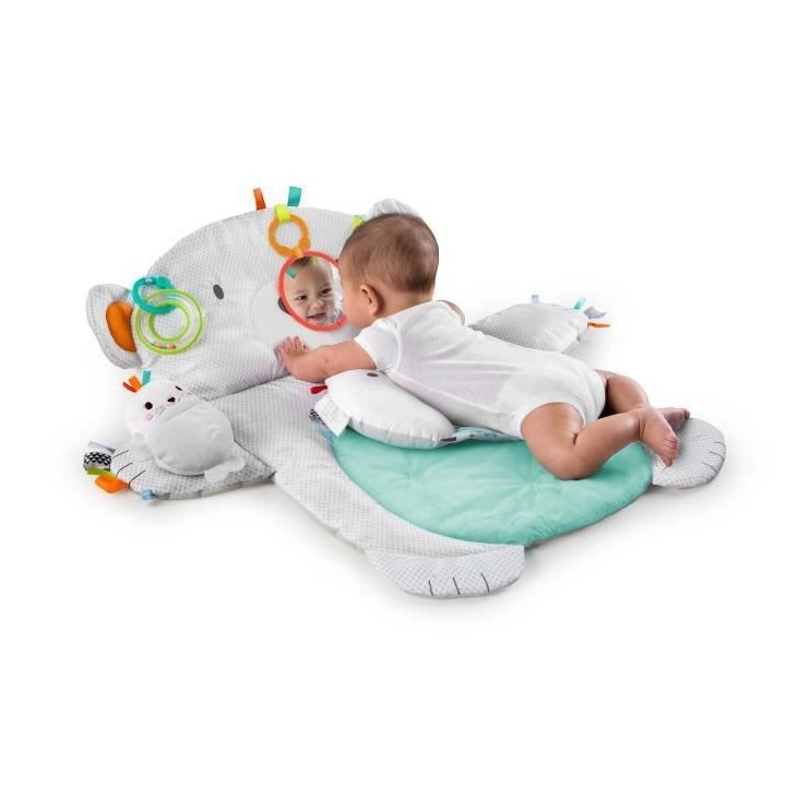 BRIGHT STARTS Tapis d'éveil Ours Polaire Tummy Time Prop & Play™