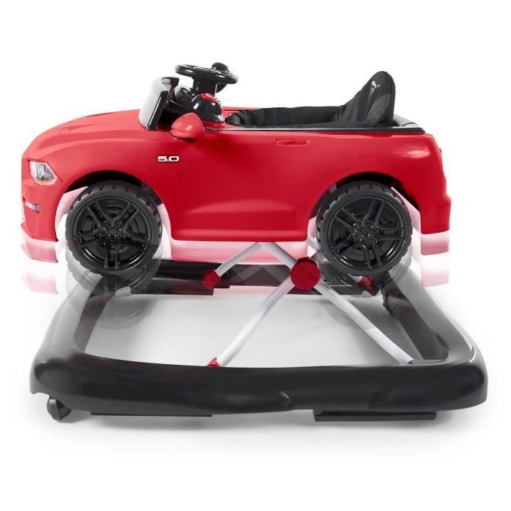 BRIGHT STARTS Totteur bébé 3 en 1 - voiture Ford - Rouge