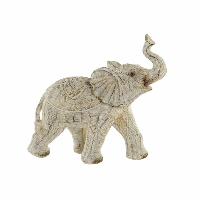 Figurine Décorative DKD Home Decor Beige Eléphant Colonial Décapé 30 x 40 cm 19 x 8 x 18 cm