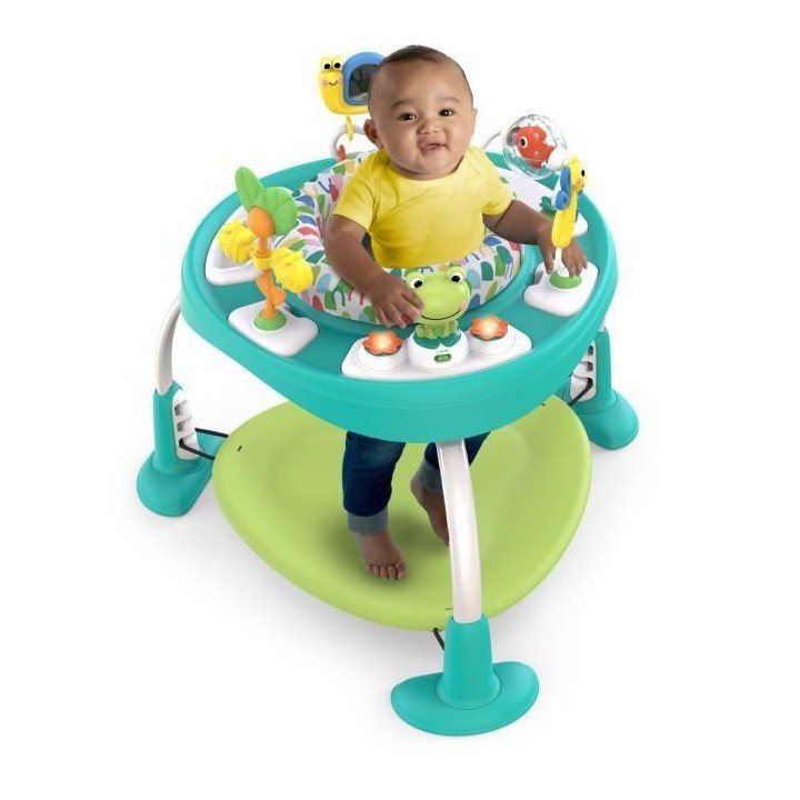 BRIGHT STARTS Trotteur/Table d'Activités 2-en-1 - Modele Vert