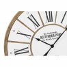 Horloge Murale DKD Home Decor Marron Blanc 80 x 4,5 x 80 cm Bois MDF (2 Unités)