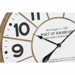 Horloge Murale DKD Home Decor Marron Blanc 80 x 4,5 x 80 cm Bois MDF (2 Unités)