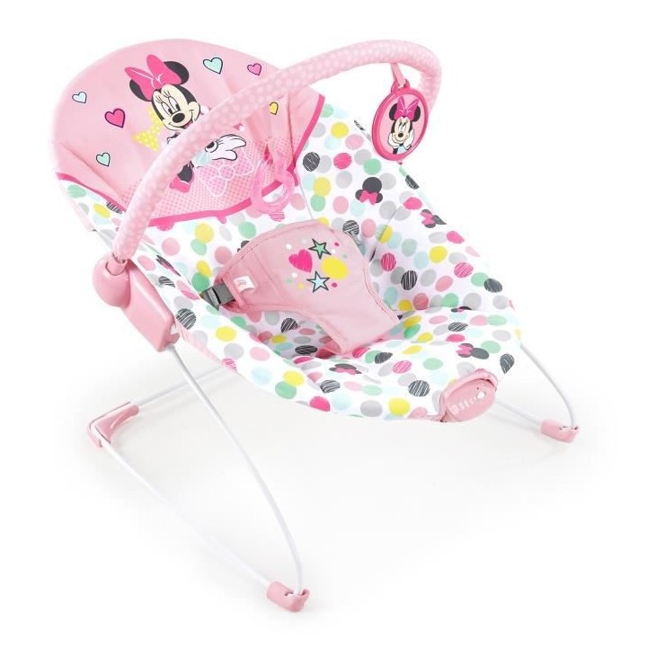 Disney Baby Transat Minnie Spotty Dotty avec vibrations et arche de je