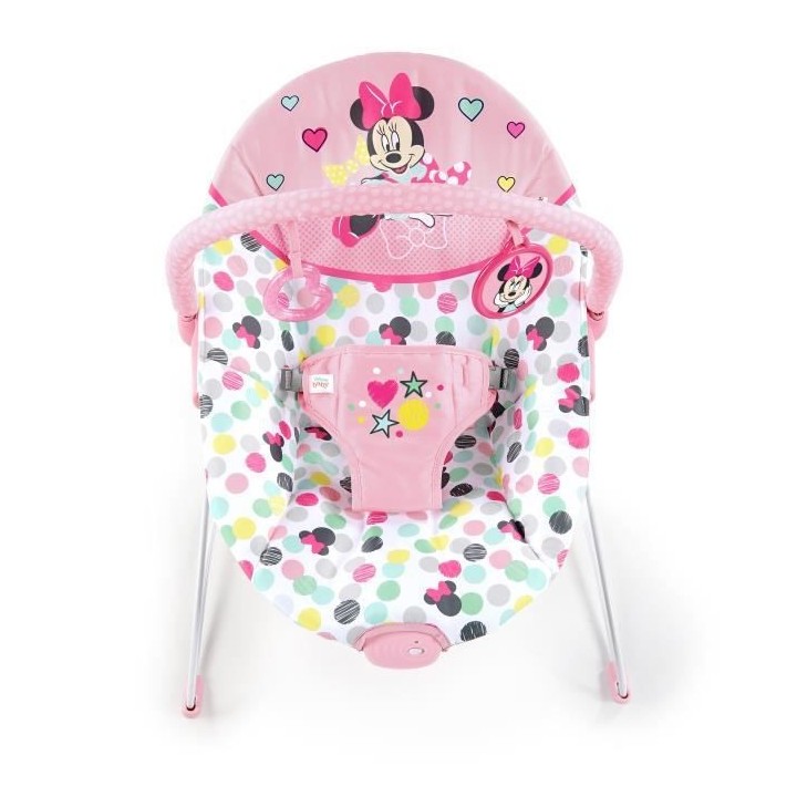 Disney Baby Transat Minnie Spotty Dotty avec vibrations et arche de je