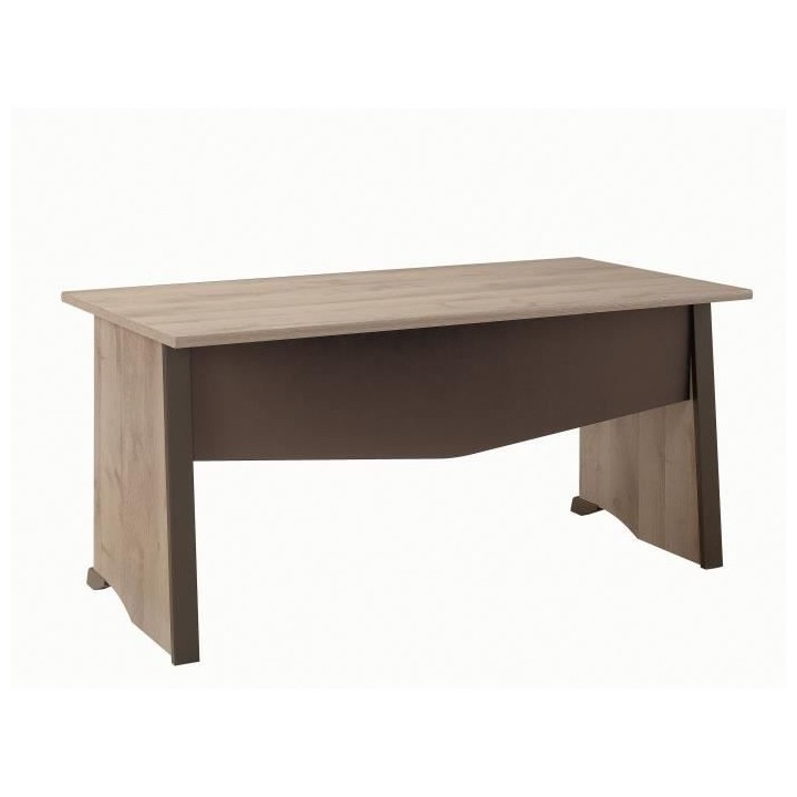 GAMI Ensemble Bureau L 160 + Rangement 1 porte 2 tiroirs - Décor bois