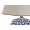 Lampe de bureau DKD Home Decor Bleu Porcelaine (34 x 34 x 43 cm)