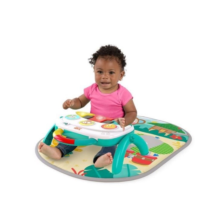 BRIGHT STARTS Tapis d'Eveil 4-en-1 Safari Tropical
