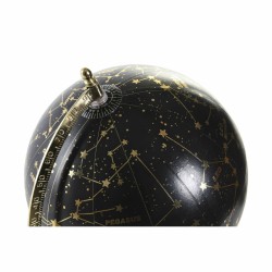 Globe terrestre DKD Home Decor 20 x 20 x 33 cm Noir Doré Marron Colonial