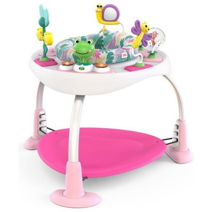 BRIGHT STARTS Trotteur/Table d'Activités 2-en-1 - Modele Rose