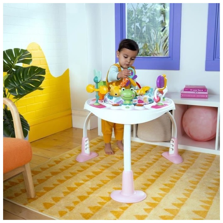 BRIGHT STARTS Trotteur/Table d'Activités 2-en-1 - Modele Rose
