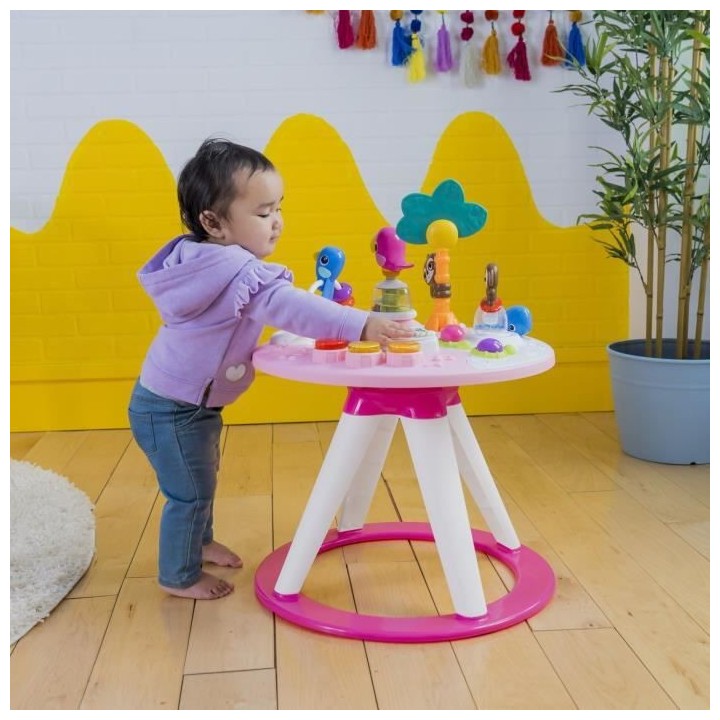 BRIGHT STARTS Aire d'éveil 2-en-1 Around We Go - Modele Rose