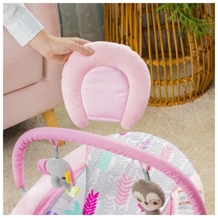 BRIGHT STARTS Transat Jungle Vines Rose