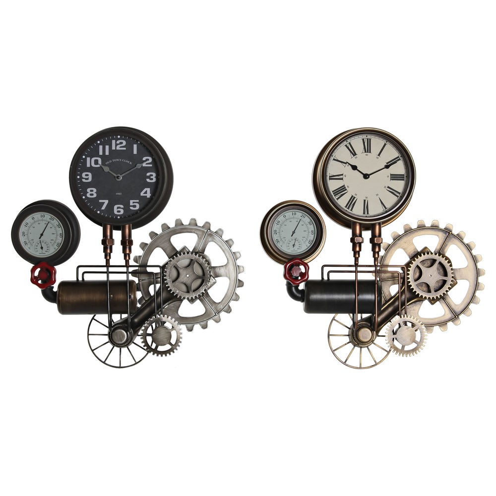 /292614/horloge-murale-dkd-home-decor-54-x-9-x-56-cm-rouge-noir-gris-dore-fer-vintage-2-unites.jpg