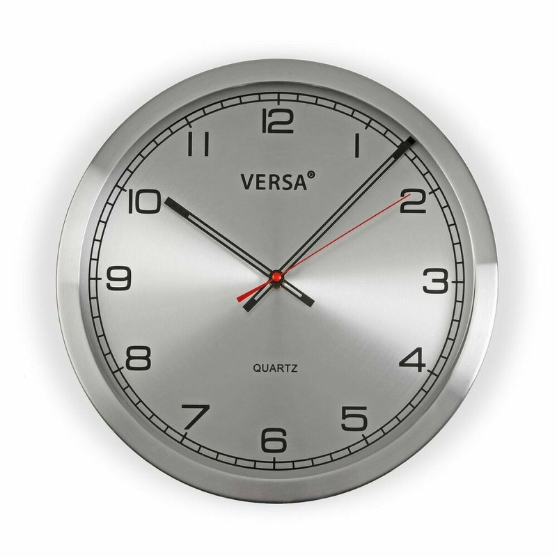 Horloge Murale Versa Aluminium (4,1 x 30 x 30 cm)