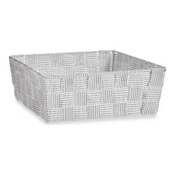 Panier Tressée Tissu Blanc