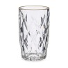 Verre Diamant Doré Transparent verre 340 ml