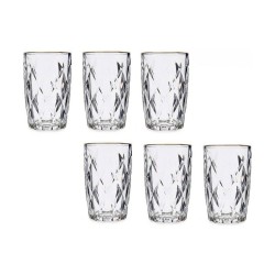 Verre Diamant Doré Transparent verre 340 ml